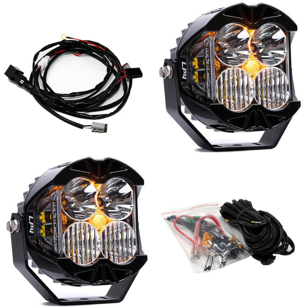 Baja Designs LP4 Pro LED Auxiliary Light Pod Pair - Driving/Combo, Clear